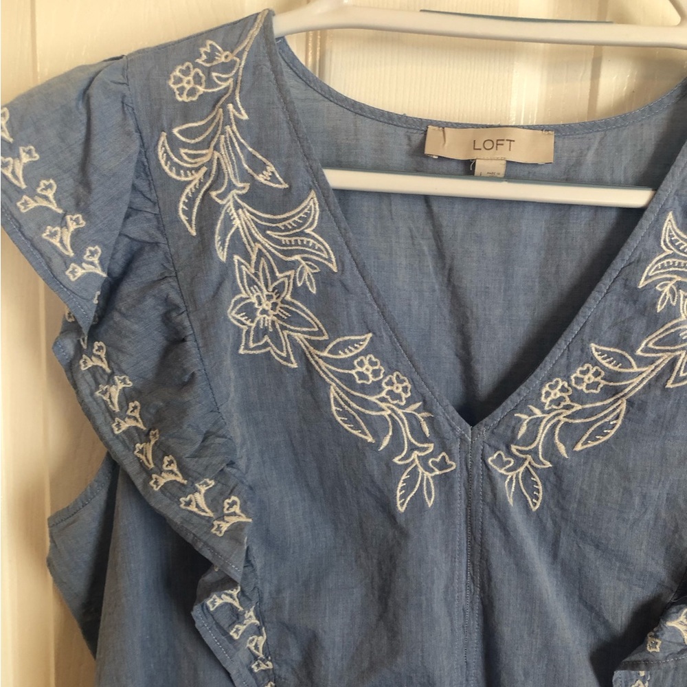 Flutter sleeve blouse from Loft